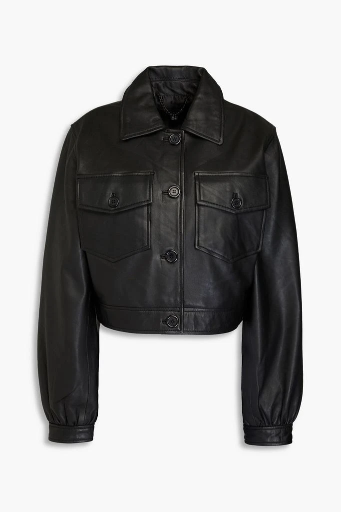 MUUBAA Cropped leather jacket 1