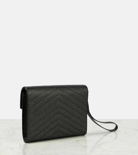 Yves Saint Laurent Cassandre matelassé leather clutch 4