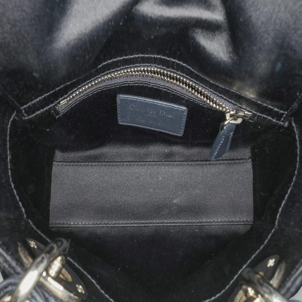 Dior Dior Black Mini Satin Cannage Strass Crystal Embellished Lady Dior Bag 7