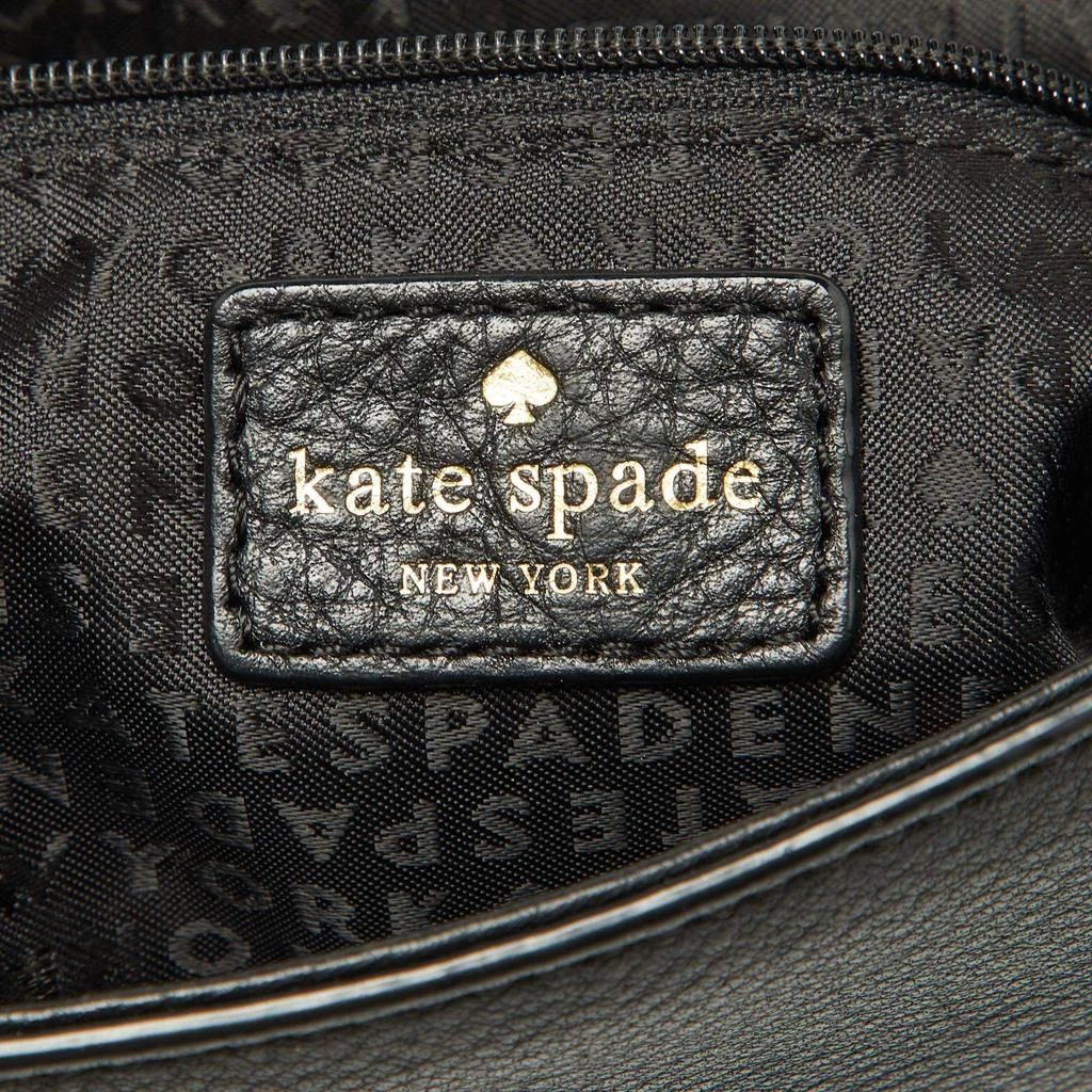 Kate Spade Kate Spade Black Snakeskin Embossed Leather Flap Shoulder Bag 8