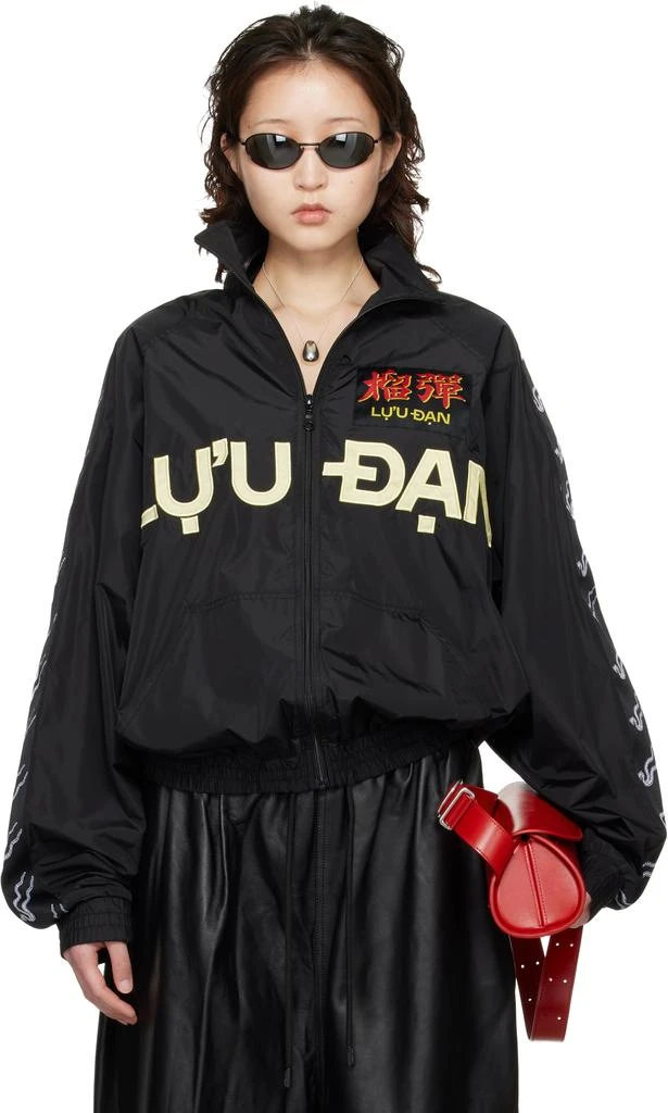 LU
U DAN Black Windbreaker L-D Jacket