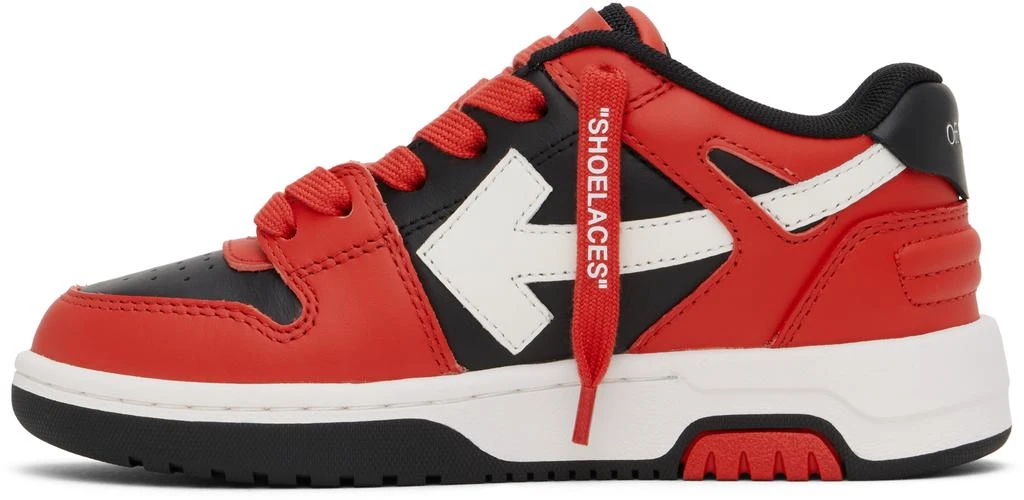 Off-White Kids Red & Black Out Of Office Sneakers Off-White Off-White Red and Black Kids Sneakers main image 2