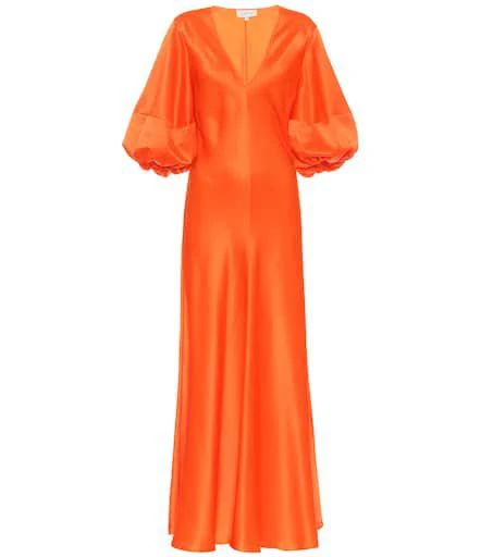 Lee Mathews Silk-satin midi dress 1