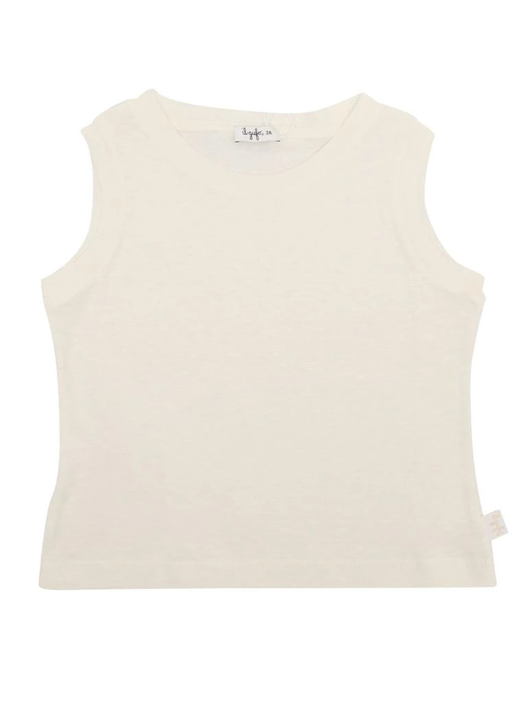 IL GUFO Il Gufo Crewneck Staight Hem Sleeveless T-Shirt 1