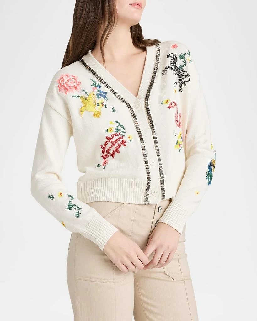 Cinq a Sept Nyla Animal Cardigan 2