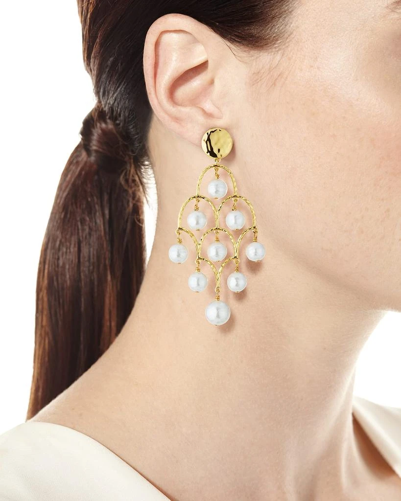 NEST Jewelry Mother-of-Pearl Chandelier Earrings 2