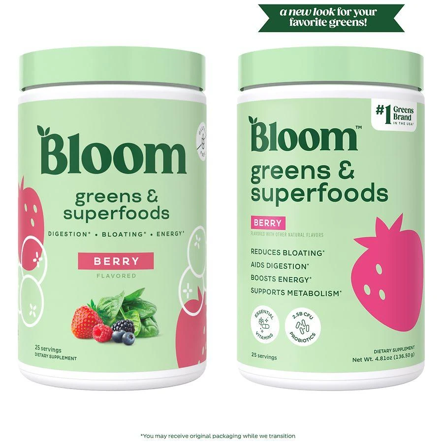 Bloom Greens & Superfoods Powder Berry, 25 servings 2