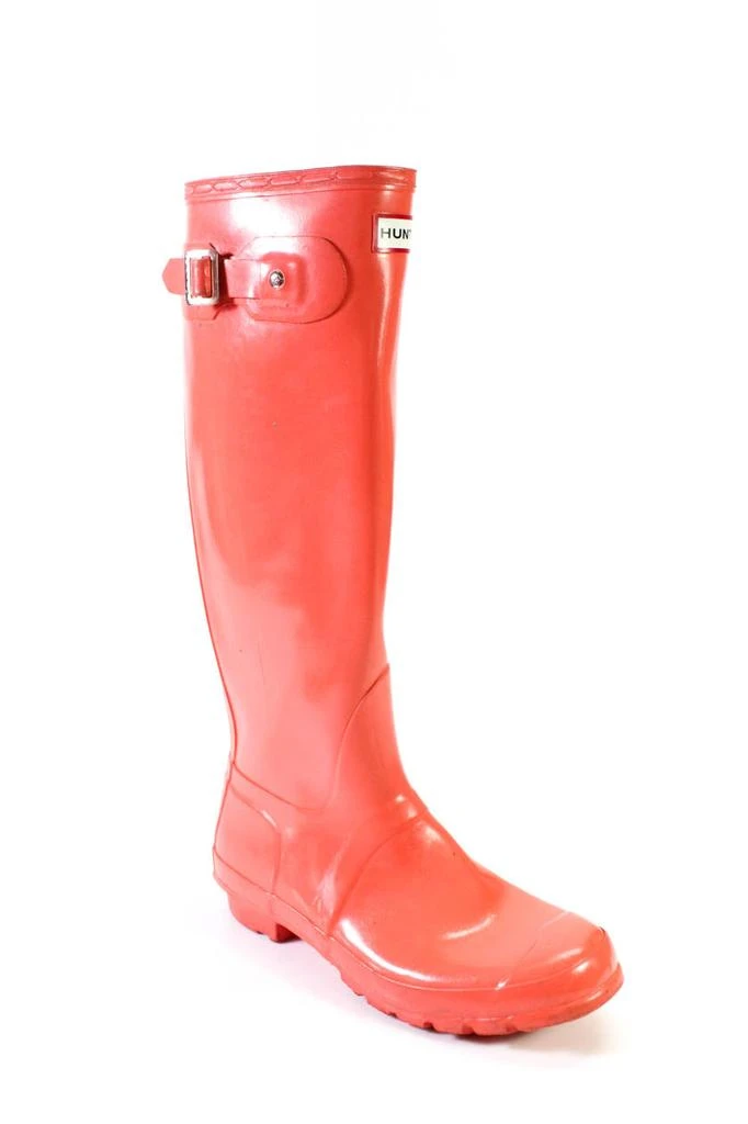 Hunter Hunter Women's Knee High Original Gloss Rubber Boots Coral 1