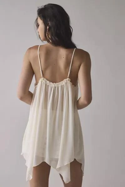 Out From Under Out From Under Justine Sheer Lace-Trim Hanky Hem Slip 5