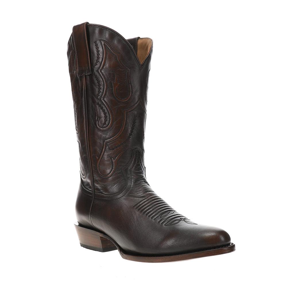 STETSON Carlisle Embroidered Round Toe Cowboy Boots