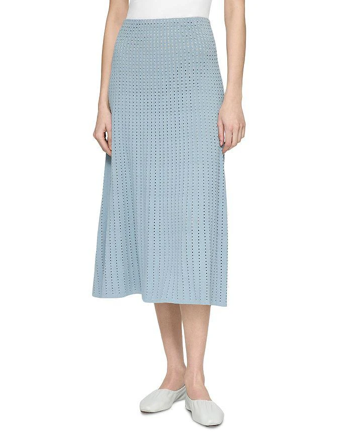 Lafayette 148 New York Pointelle Stitch Skirt 1