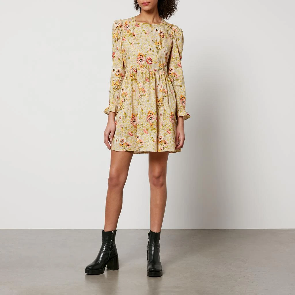 Batsheva X Laura Ashley Batsheva X Laura Ashley Prairie Floral-Print Cotton Mini Dress 3