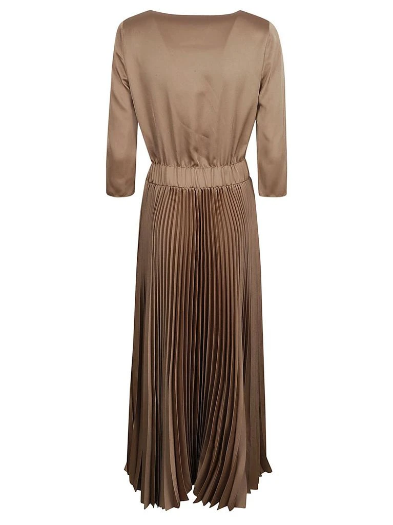 Fabiana Filippi Fabiana Filippi Pleated Effect V-Neck Long Dress 2
