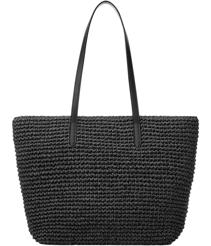 LAUREN Ralph Lauren Crochet-Straw Medium Whitney Tote 2