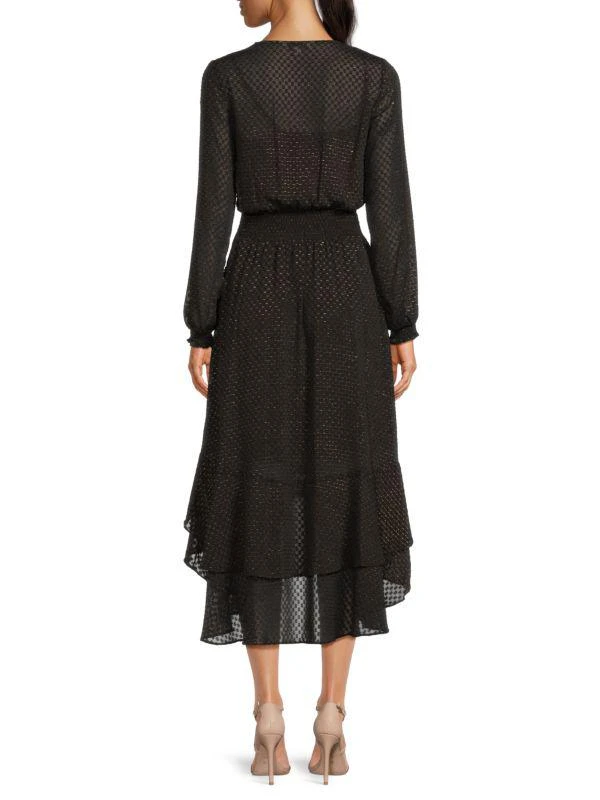NANETTE nanette lepore Asymmetric Smocked Midi Dress 2