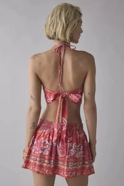 BDG BDG Marcy Halter Tie-Back Crop Top & Mini Skirt Set 2