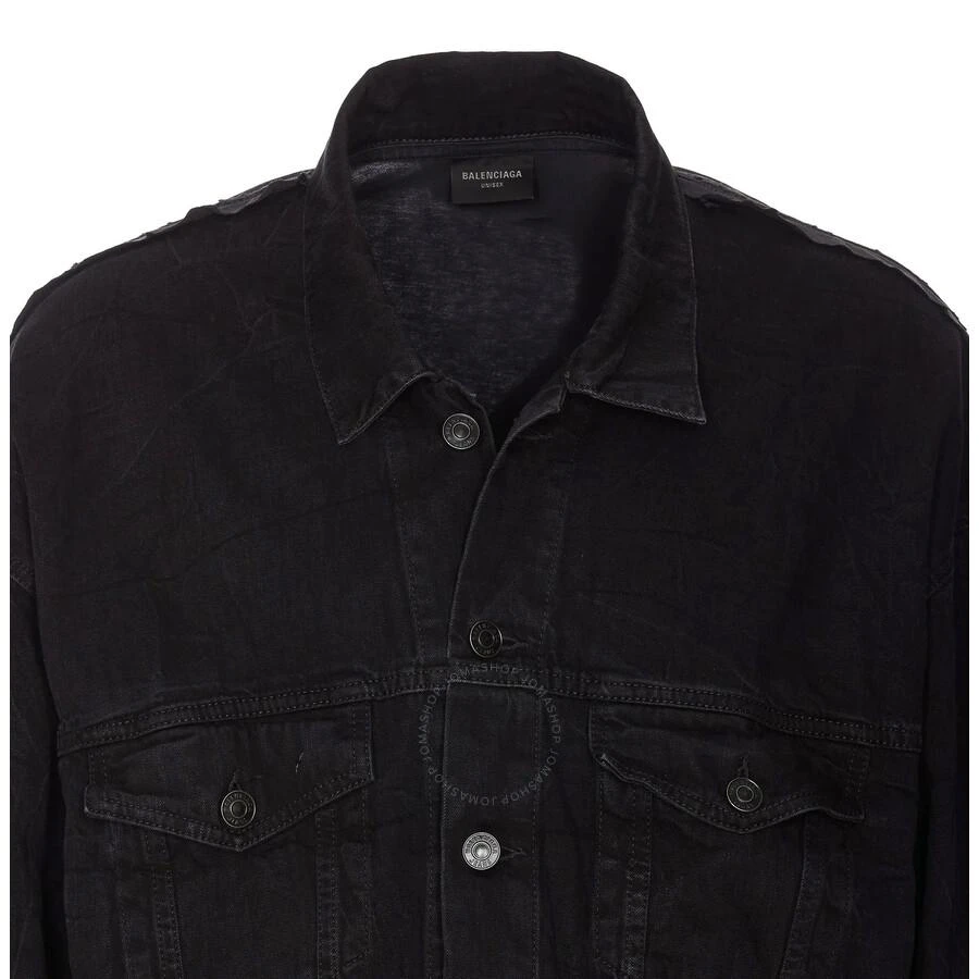 Balenciaga Men's Lightweight Black Hybrid Japanese Denim Jacket 3