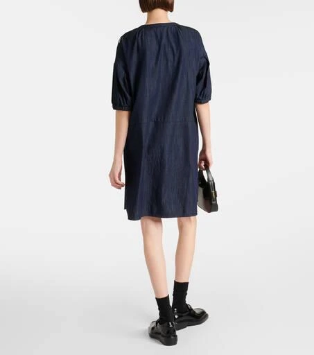 Max Mara Embroidered denim minidress 3