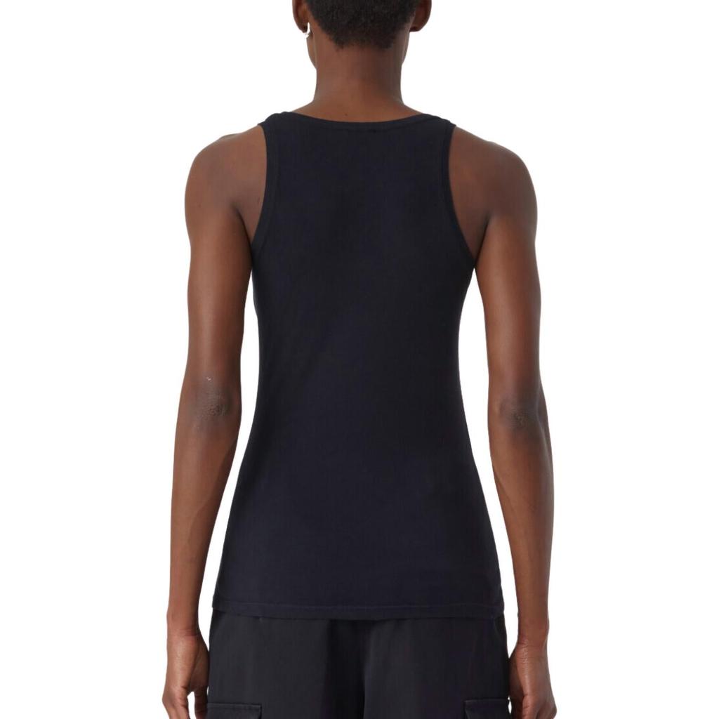 Closed Pure Cotton Tank In Black