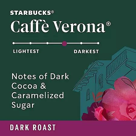 Starbucks Starbucks Caffe Verona Ground Coffee, Dark Roast, 40 oz. 3