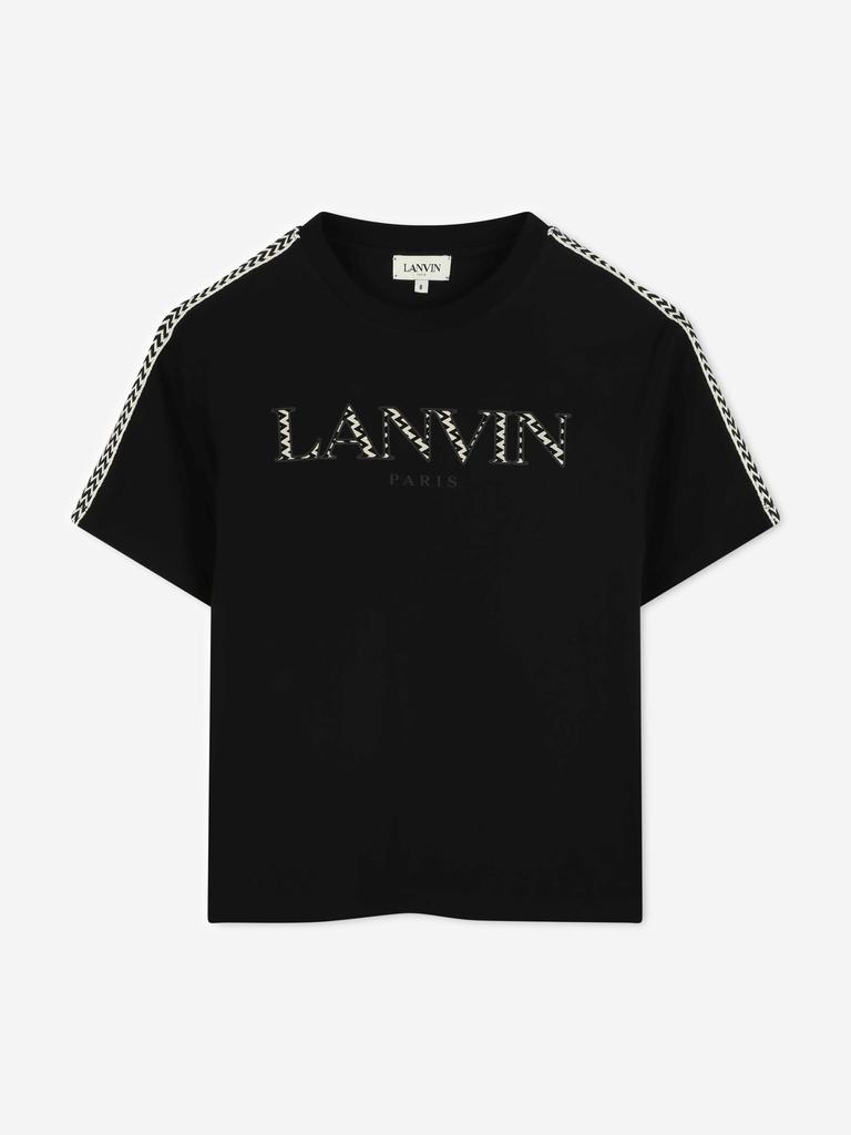 Lanvin Boys Logo T-Shirt in Black