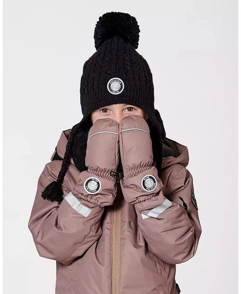 Deux par Deux Boy Winter Mittens Play Taupe - Child 2