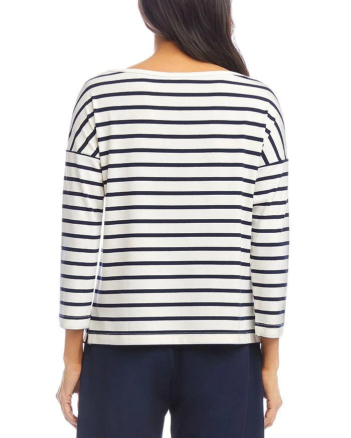 Karen Kane Petite Striped Boat Neck Top 4