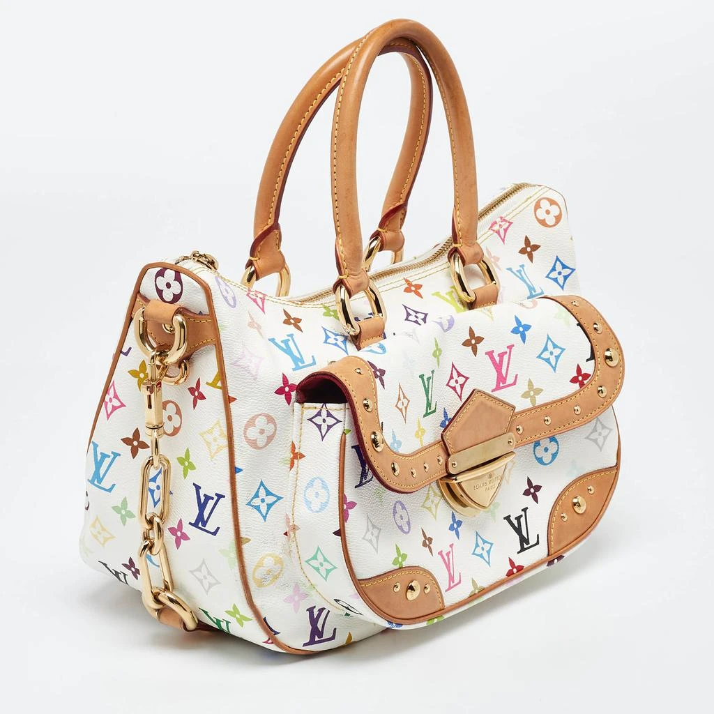 Louis Vuitton Louis Vuitton White Multicolor Monogram Canvas Rita Bag 3