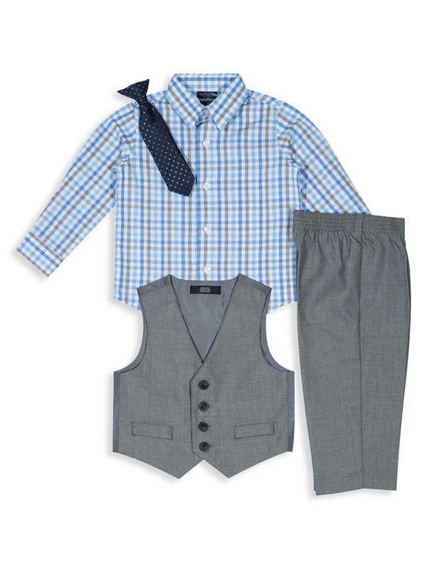 Nautica Baby Boy's Sharkskin 4-Piece Set 3