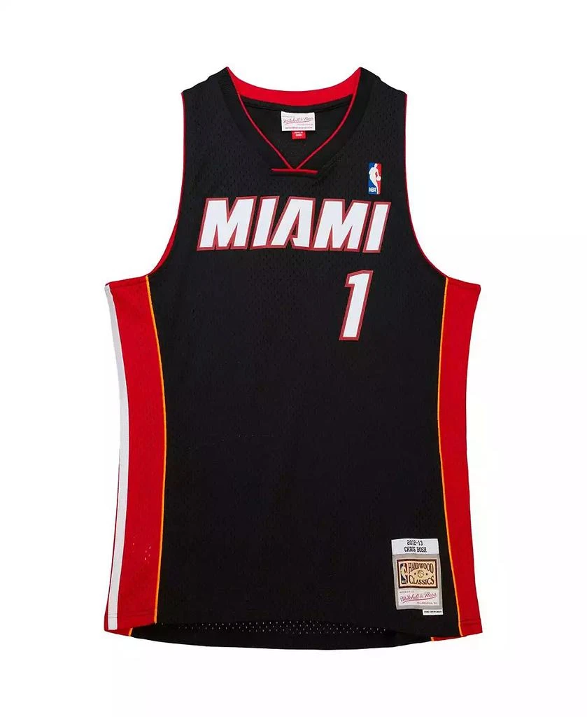 Shop Men's Chris Bosh Black Miami Heat Hardwood Classics Retro