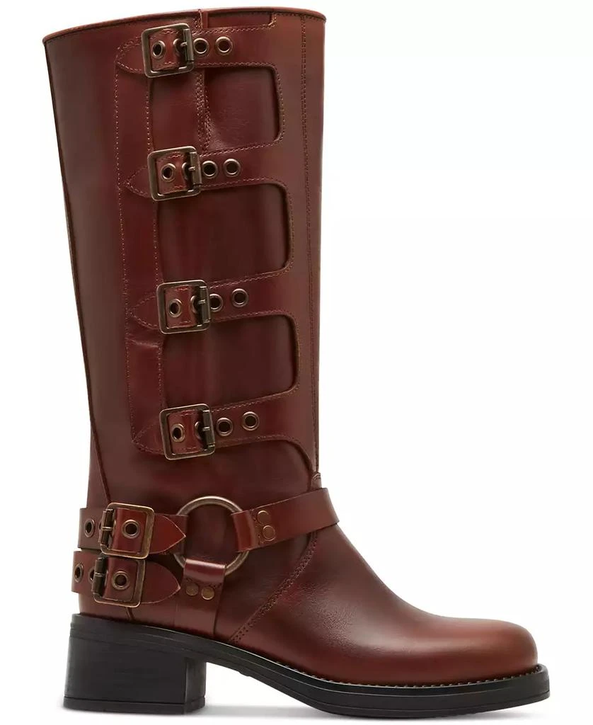 Steve Madden Women's Rocky Knee-High Buckled Moto Boots 2