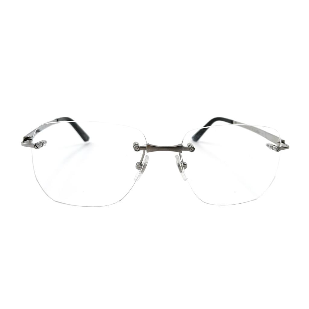 Cartier Eyewear Cartier Ct0512o Santos De Cartier 003 Ruthenium Glasses