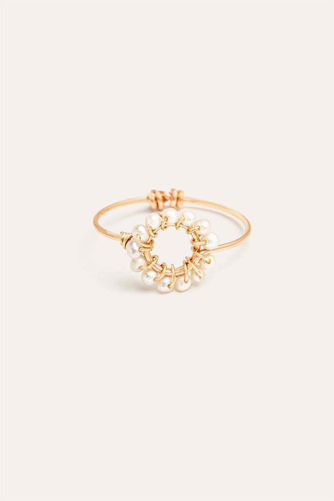 YAY Paris Bague Hélios - Perles De Culture - Or