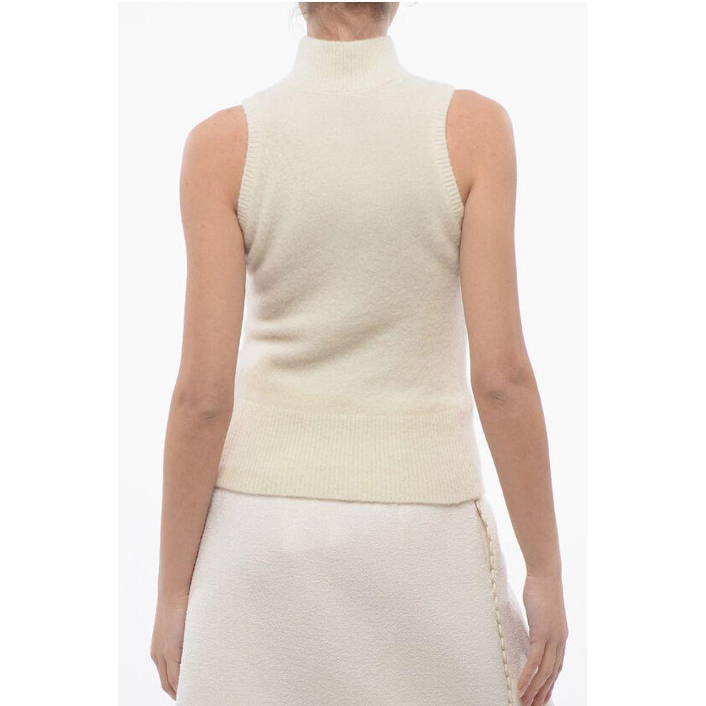 PATOU Wool Turtle Neck Sleeveless Women's Sweater