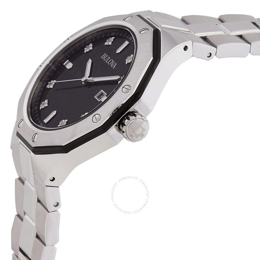 Bulova Men's Marine Star Diamond Accented Stainless Steel Bracelet Watch 98D103 2