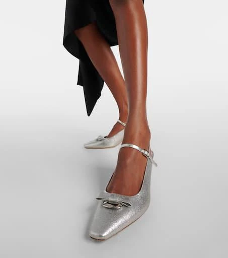 Salvatore Ferragamo Ophelia 55 leather slingback pumps 4