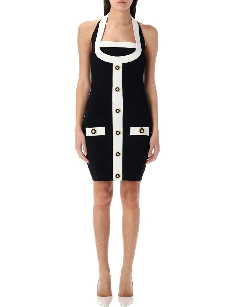 Balmain Balmain Halterneck Knitted Mini Dress from Cettire