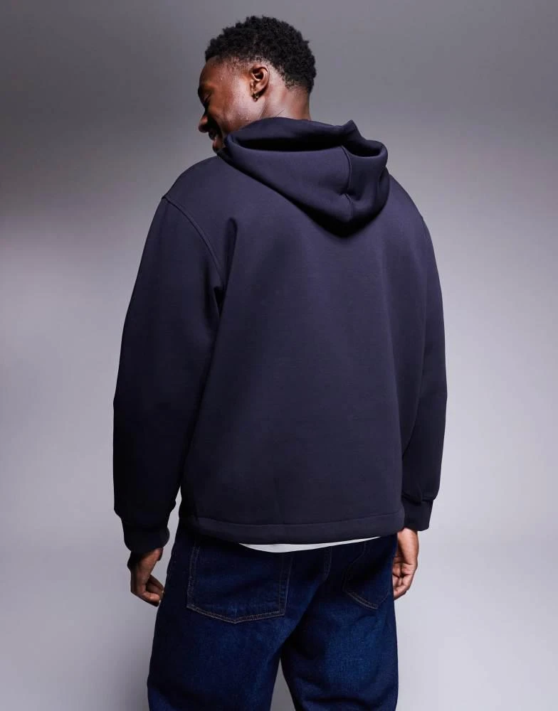 Armani Exchange Armani Exchange central logo hoodie in navy 4