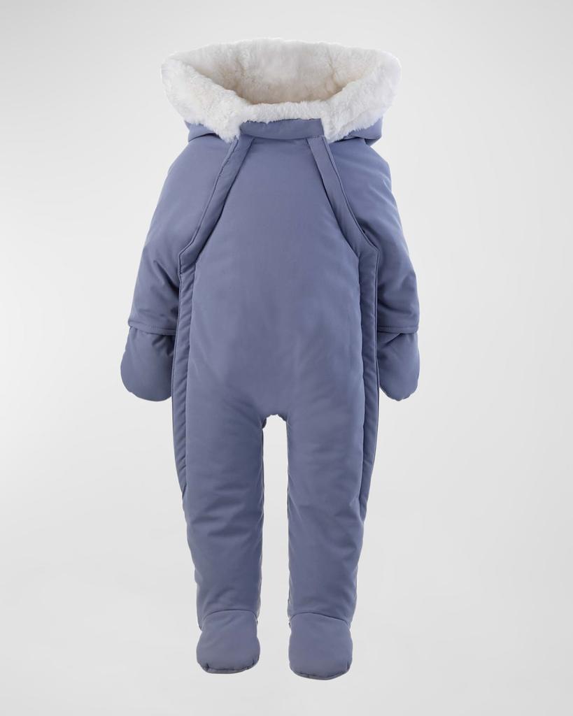 Rachel Riley Boy's Faux Fur Padded Snowsuit, Size Newborn-24M