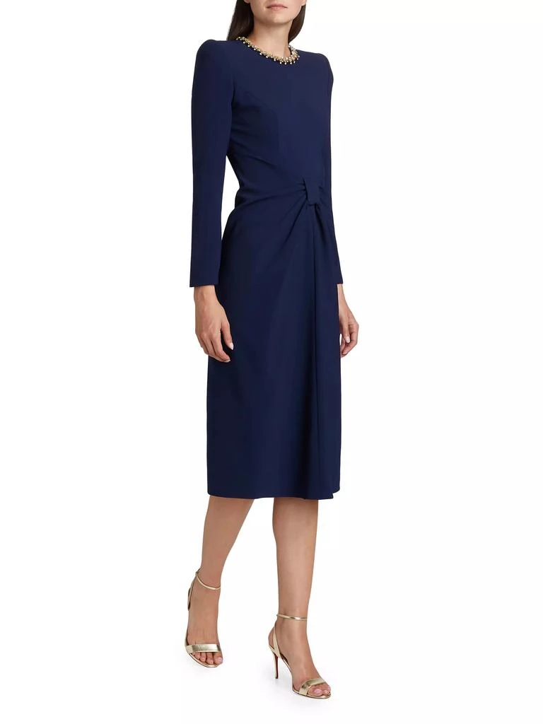 Jenny Packham Sunday Embellished Neck Tie Midi-Dress 2