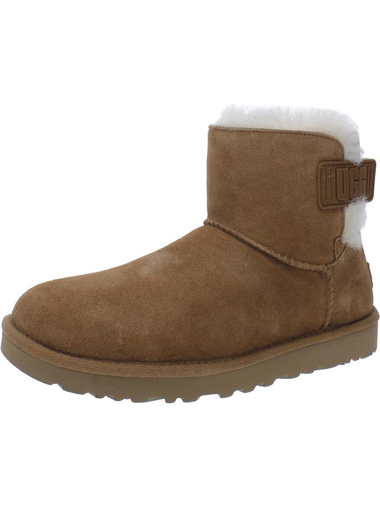 UGG Mini Bailey Womens Suede Faux Fur Lined Winter & Snow Boots