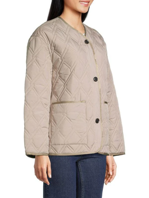 Jane Post Quilted Collarless Short Jacket 3