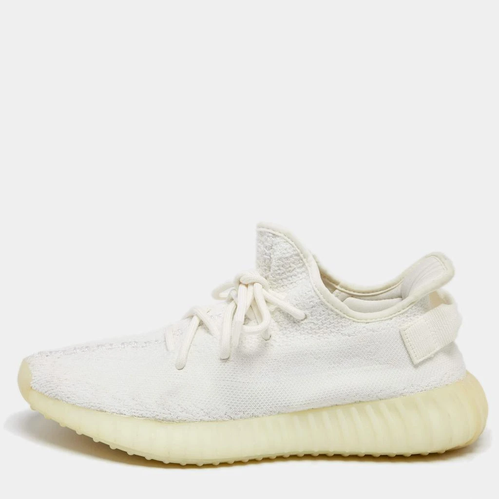 YEEZY Yeezy x Adidas White Knit Fabric Boost 350 V2 Triple White Sneakers Size 42 1