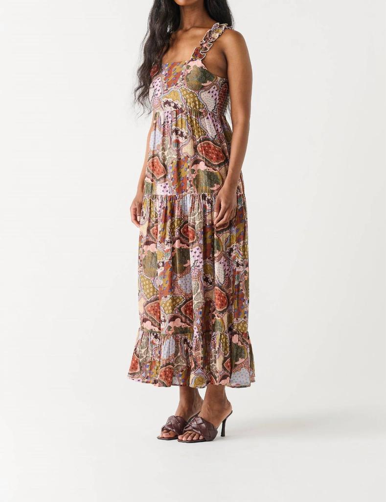 Dex Dex - Paisley Medallion Tiered Midi Dress