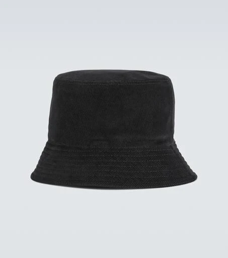 Prada Logo cotton corduroy bucket hat 4