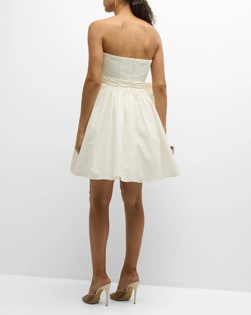 Cinq a Sept Liv Strapless Bow-Waist Mini Dress 4