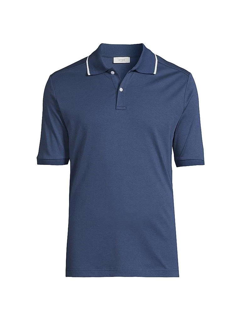 Eton Tipped Collar Jersey Polo Shirt Polo Shirts Compare