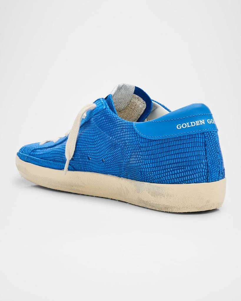 Golden Goose Superstar Lizard Embossed Leather Low-Top Sneakers 2
