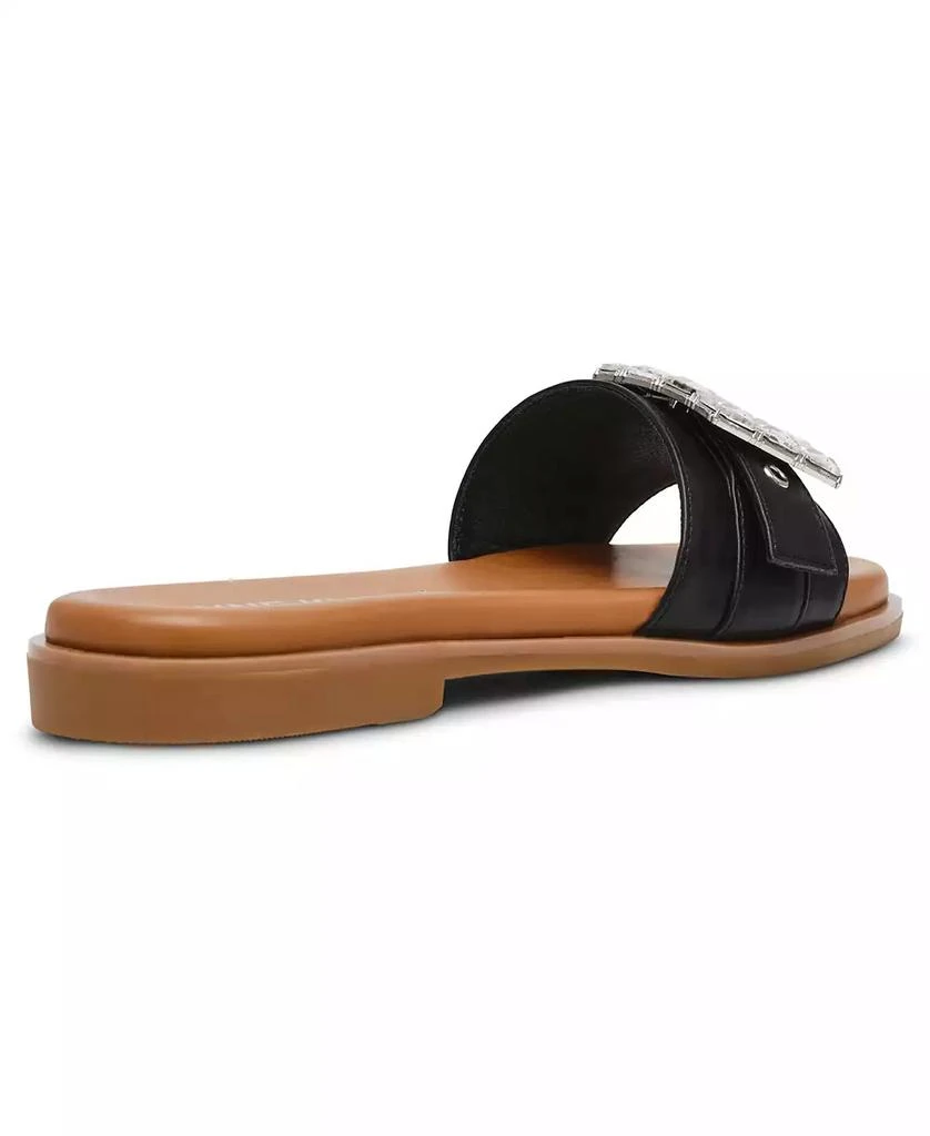 Anne Klein Women's Capara Square Toe Flat Sandals 7