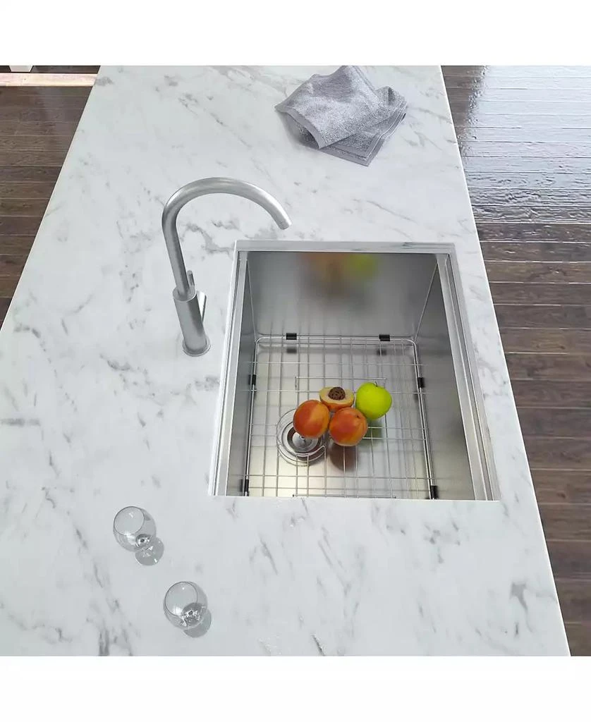 Flynama Laundry Workstation Sink Undermount Deep Single Bowl Stainless Steel Utility Tub 2